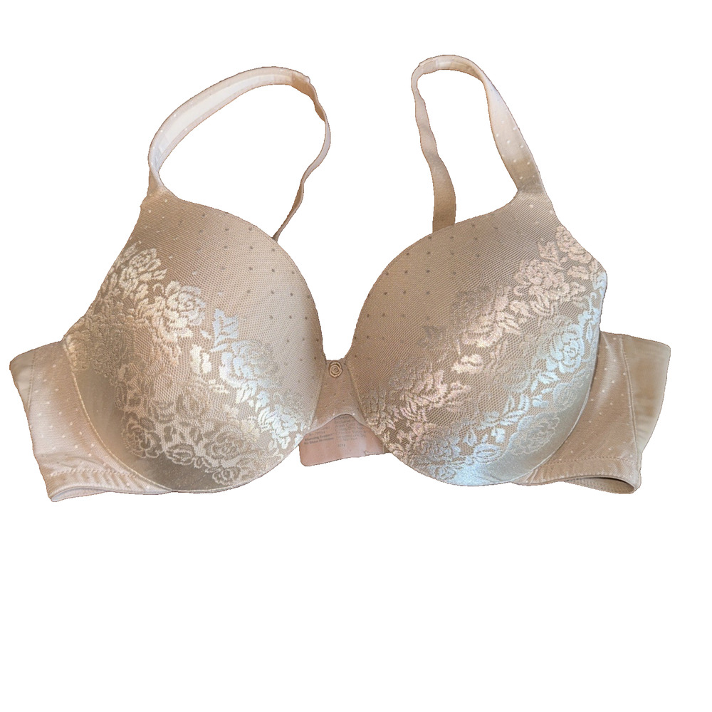 Soma Stunning Support No Show Minimizer Underwire Lace Detail Bra Sz 40C‎